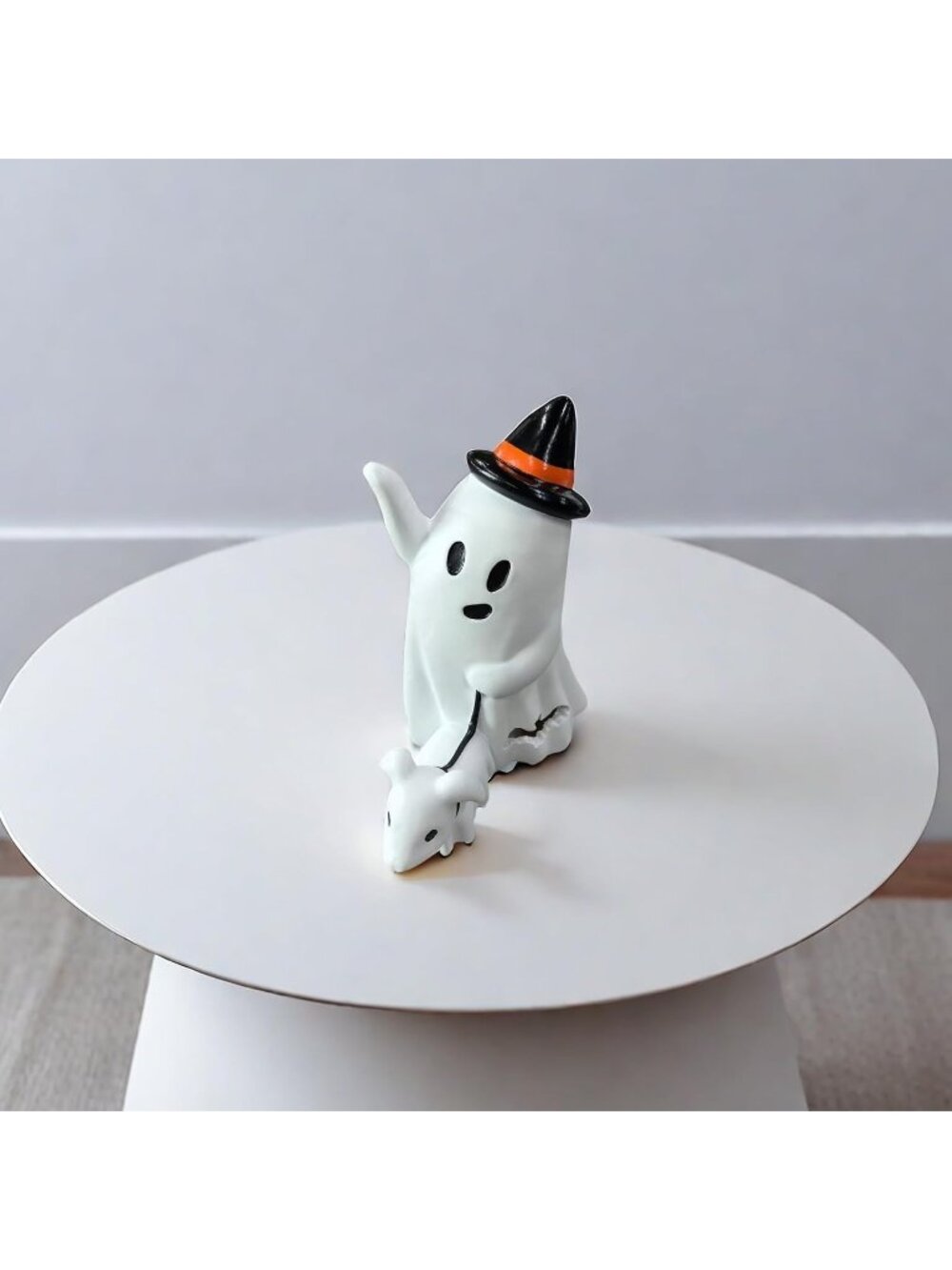 Halloween Ghost Figurine Spooky Resin Statue Finger Ornament Decor E